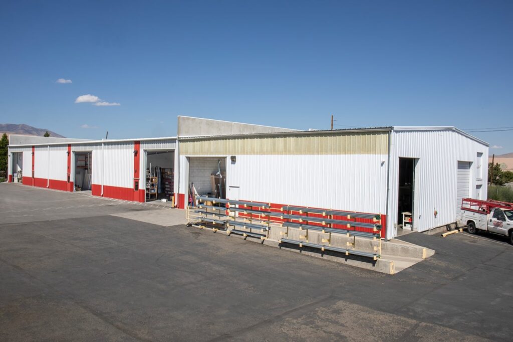 thompson garage doors warehousing project reno exterior far