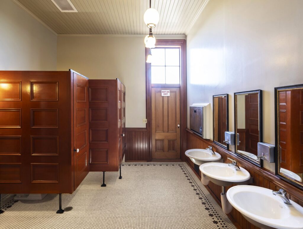 historical bathroom restoration project nevada